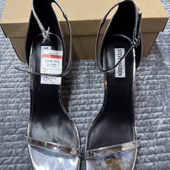 Steve madden silver Stiletos - Picture 2 of 8